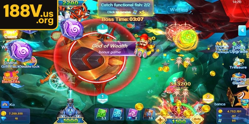 Hệ thống sinh vật biển phong phú loại đi kèm thưởng hấp dẫn