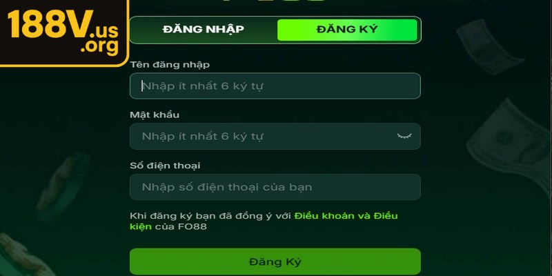 Đăng ký 188V trở thành hội viên chính thức chỉ đơn giản 4 bước