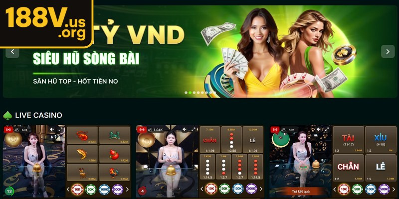 Tụ điểm game cùng các sảnh cược luôn được cập nhật cho hội viên