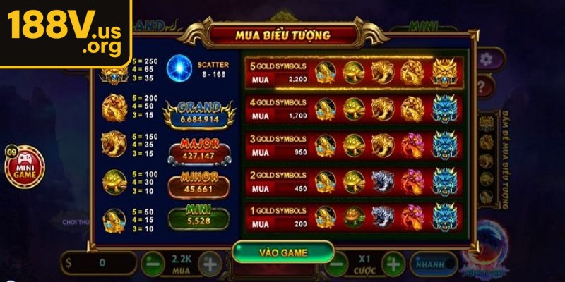 Nhiệm vụ chính của bạn là lựa chọn mức cược hợp lý rồi quay