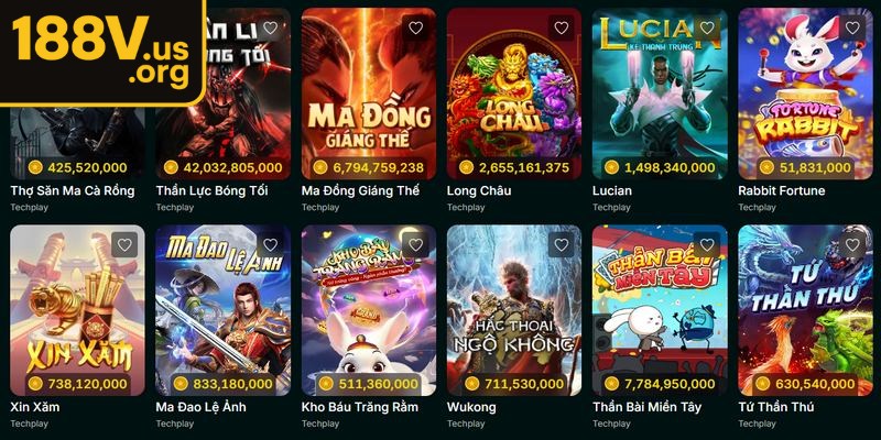 Cơ cấu thưởng nổ hũ đầy bất ngờ dành cho người chiến thắng